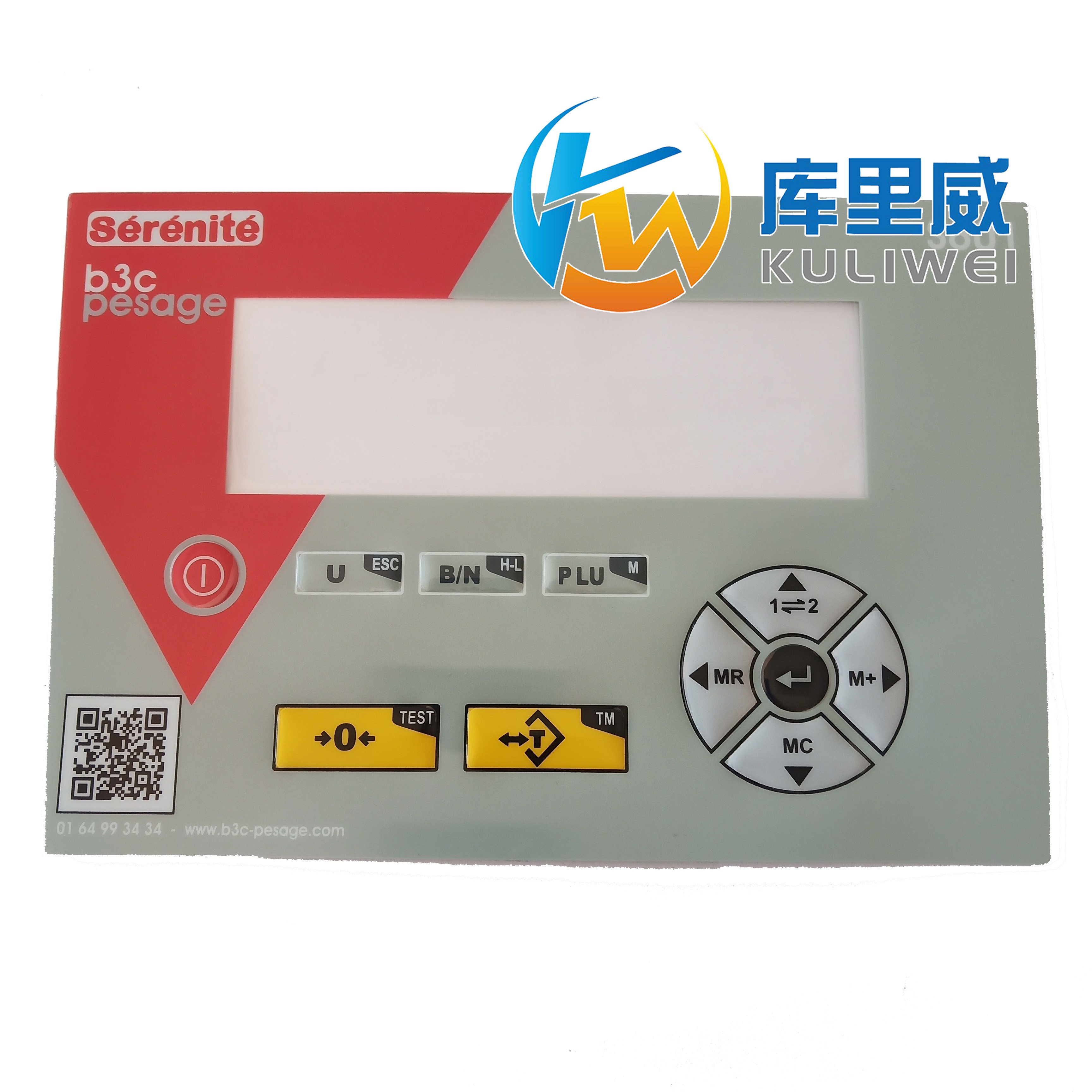 Graphic overlay control membrane switch self adhesive polycarbonate pc front panel