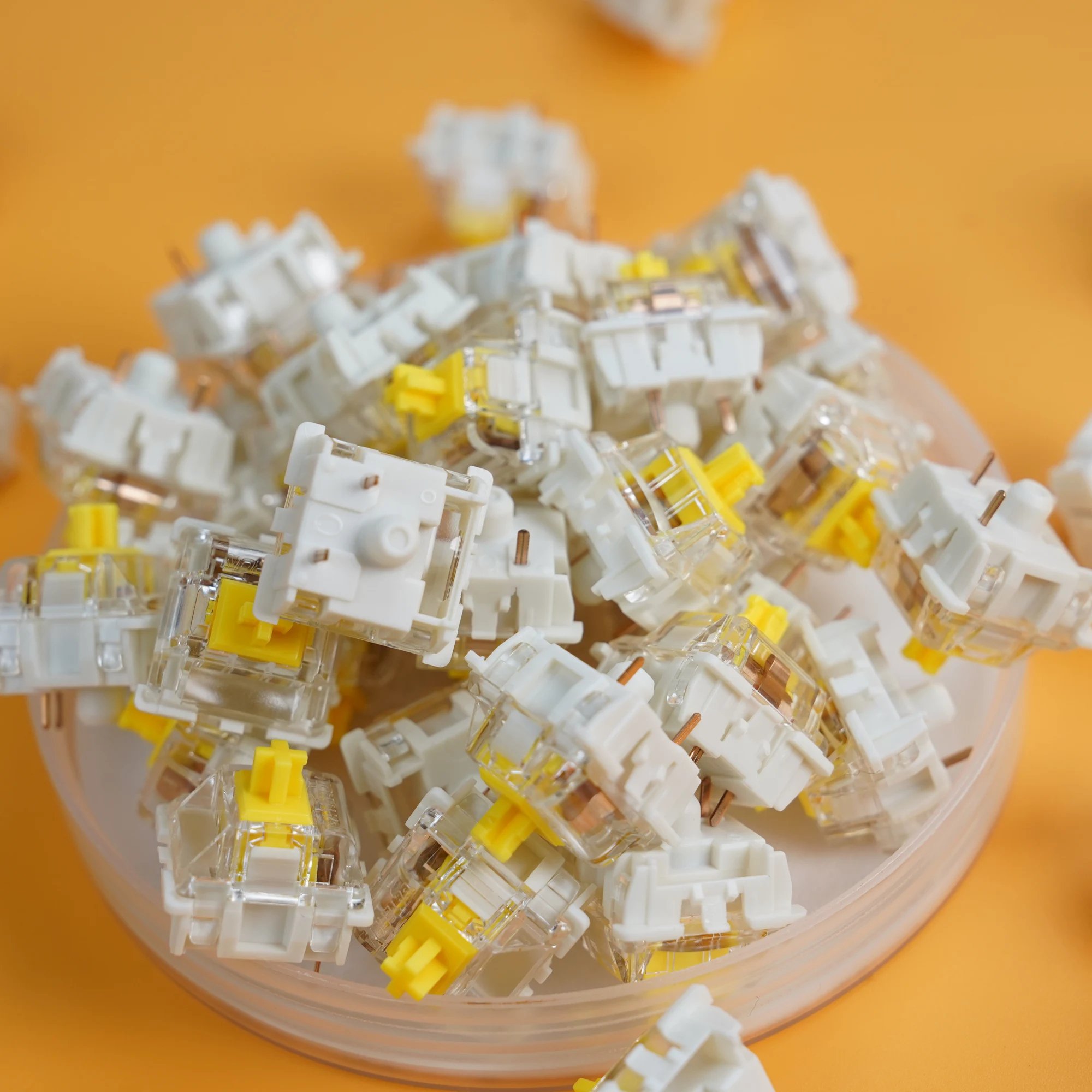 GATERON G Pro 3.0 Yellow Switch Silver Switch Mechanical Keyboard Accessories Spotlight Upper Cover Prelubrication