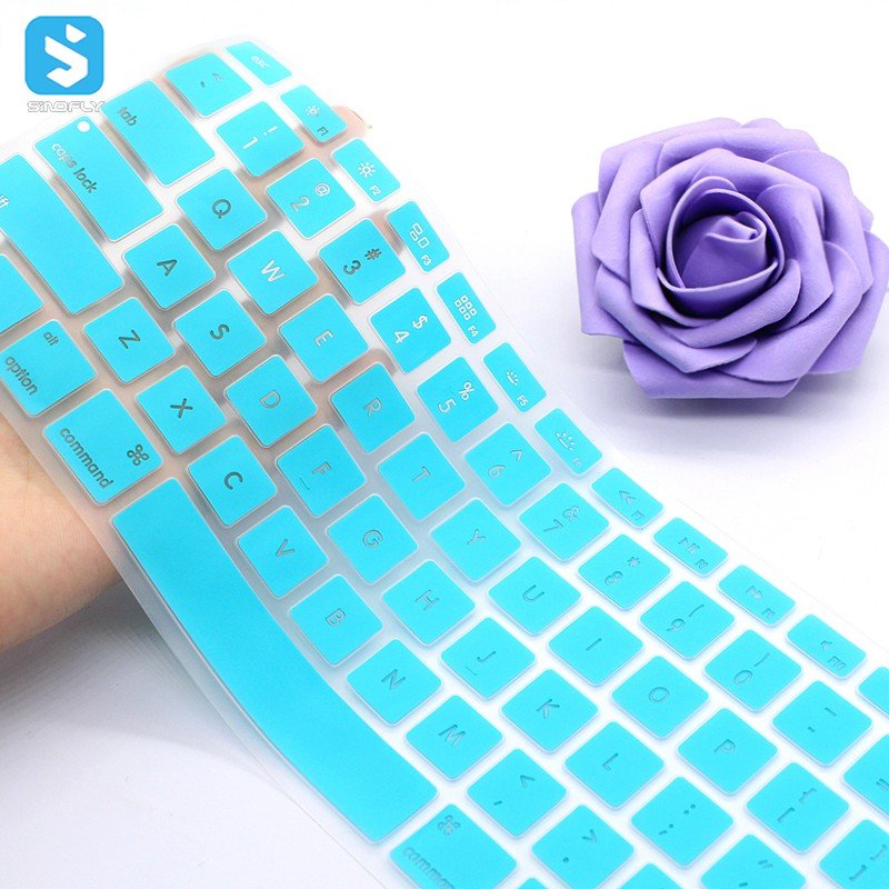 Silicone Keyboard Cover Protector Skin for Macbook Pro MAC 13 15 Air 13 Soft keyboard stickers 12 Colors