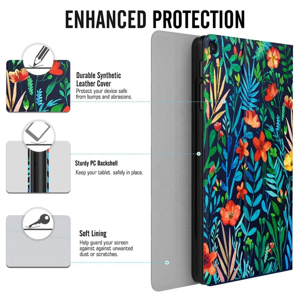 MoKo PU Leather Stand Cover Keyboard Case Removable Wireless Keyboard for Samsung Galaxy Tab A 10.1 2019