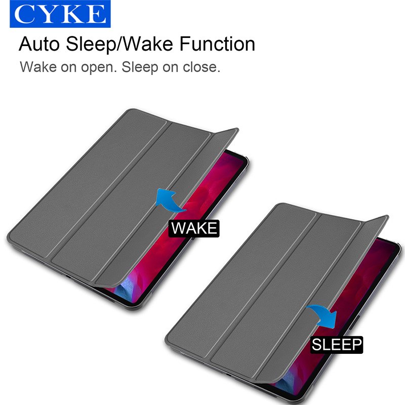 CYKE PU Leather Shockproof with Auto Wake Function Case Smart Cover for New iPad pro 11 2021 2020 2018