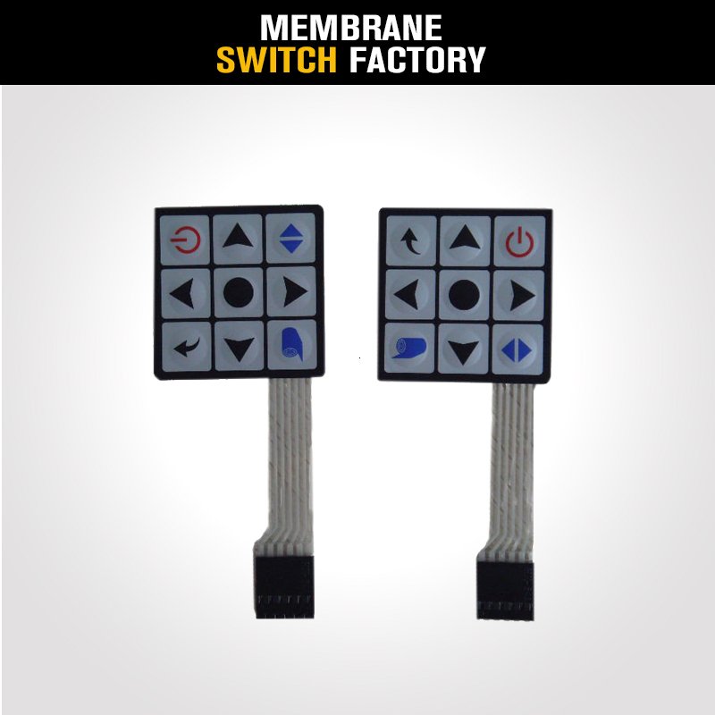 3x3 9 keys tactile control machine matrix keyboard matrix membrane keypad