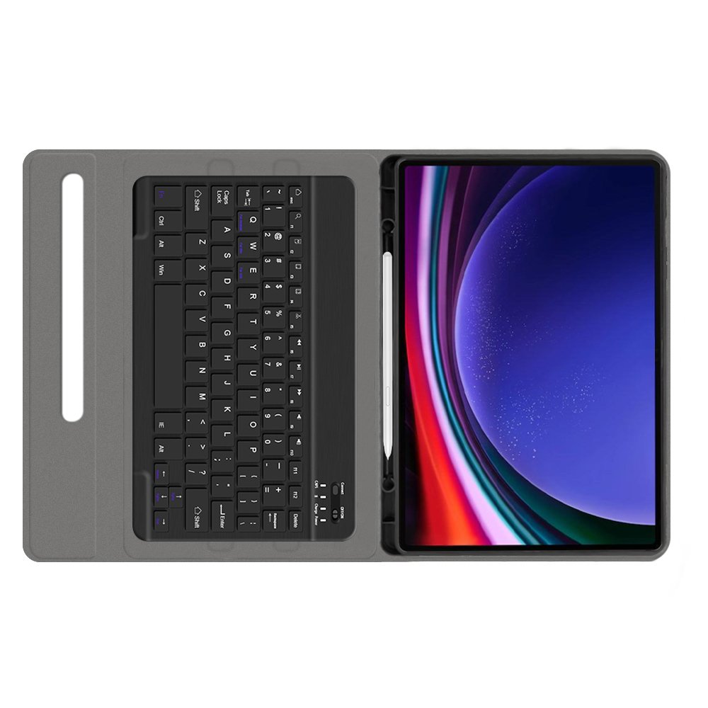 Keyboard cover case for Samsung Galaxy Tab Tab S9 11" with pencil holder