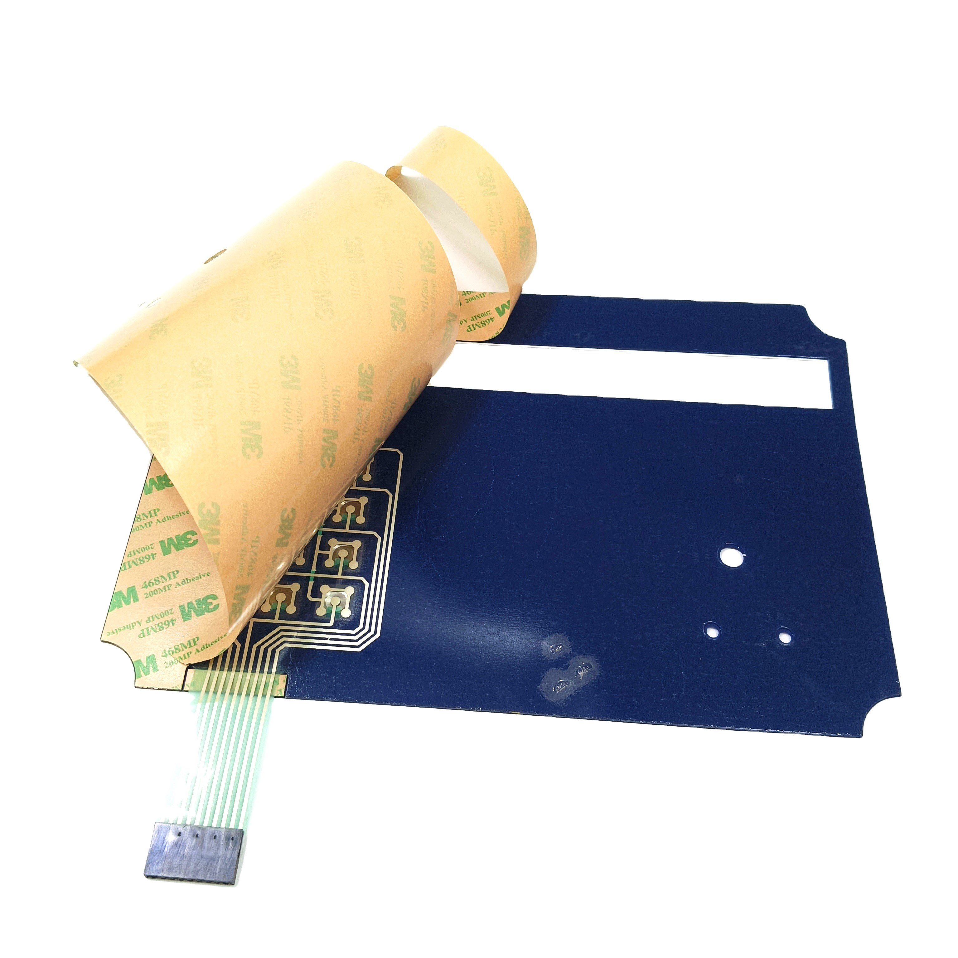 Factory Customize Manufacturer Embossed Button Membrane Switch Keypad Panel Keyboard Adhesive for Remote Controller Application