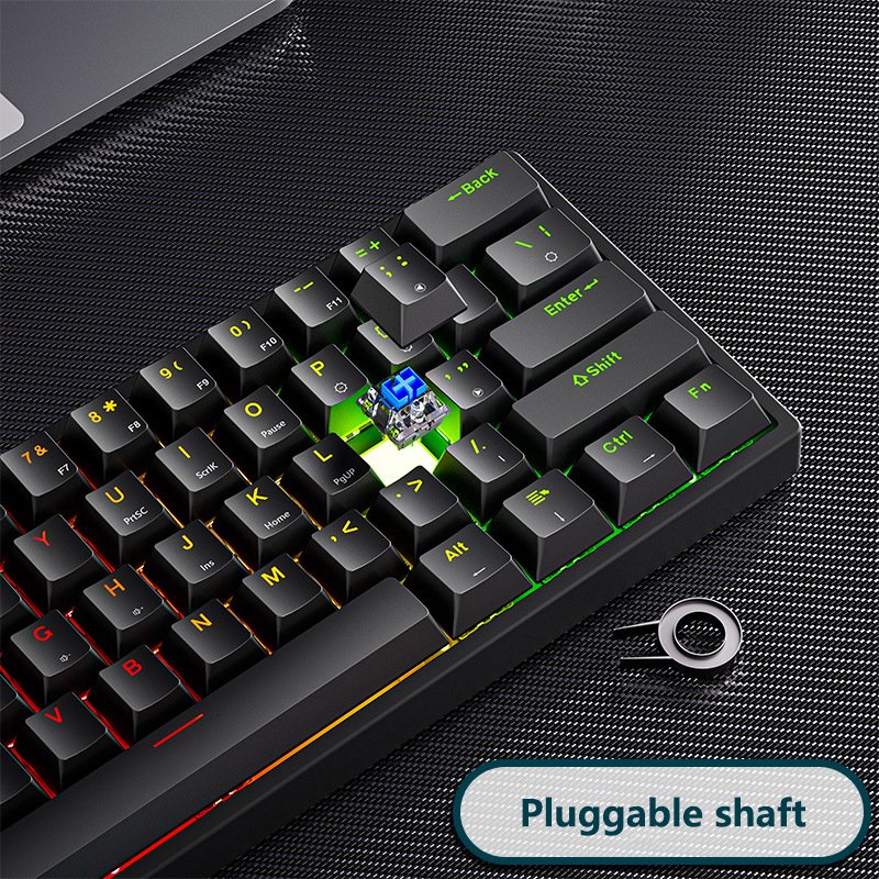 E-sports Wired Mechanical Keyboard TYPE-C Hot-swappable DIY Switch Switch Mechanical Gaming Keyboard Green Usb OEM Keyboard