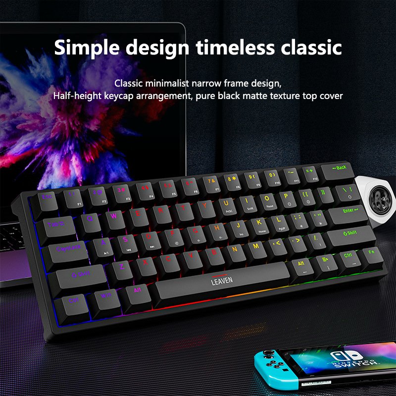 E-sports Wired Mechanical Keyboard TYPE-C Hot-swappable DIY Switch Switch Mechanical Gaming Keyboard Green Usb OEM Keyboard