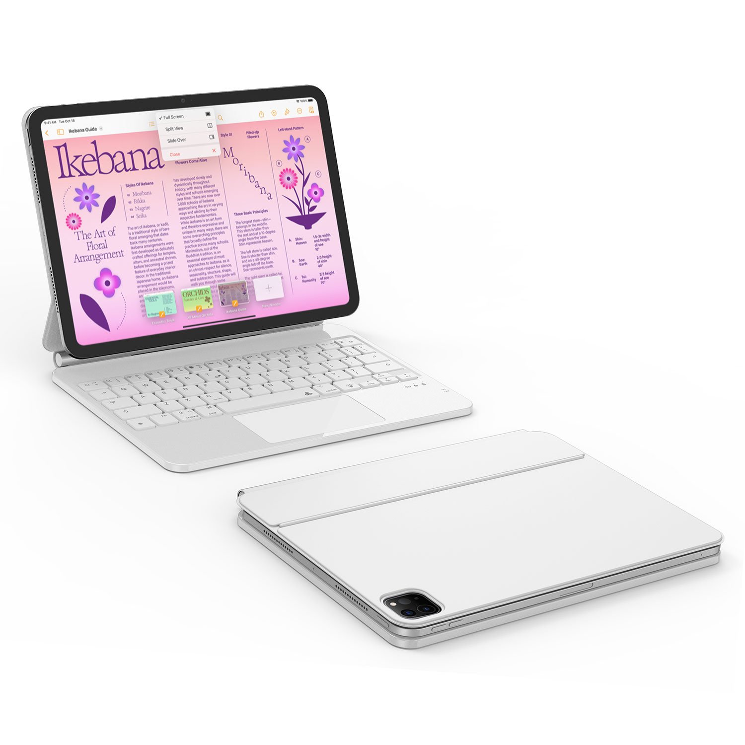 New Trending Smart Keyboard Case Backlit rotate Magnet Case Magnet touch Pad adjustable stand Case For iPad Pro 11 iPad pro 12.9