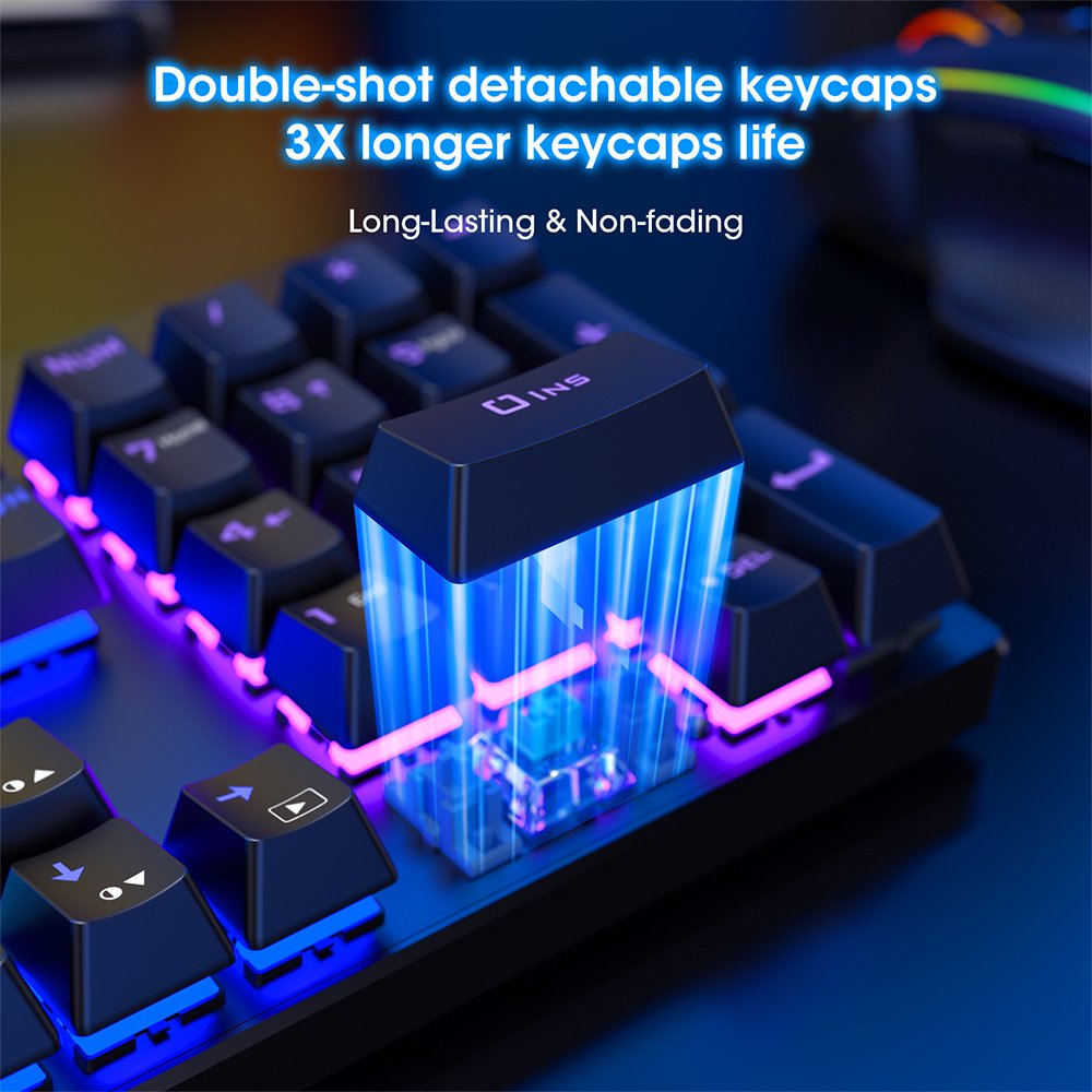 SAMA Custom Aluminum Multimedia Ergonomics RGB Light Metal Computer USB Wired Klavye PC Gamer Gaming Mechanical Keyboard