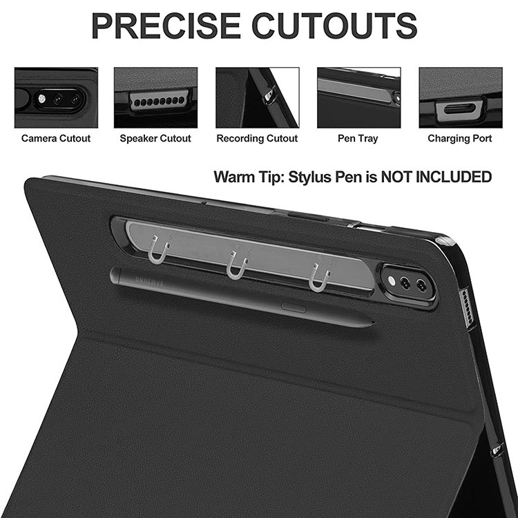 Keyboard Case For Samsung Galaxty Tab S9 Plus 12.4 Inch SM X810 Cover With Keyboard For Tab S9 FE Plus X610 Keyboard Case