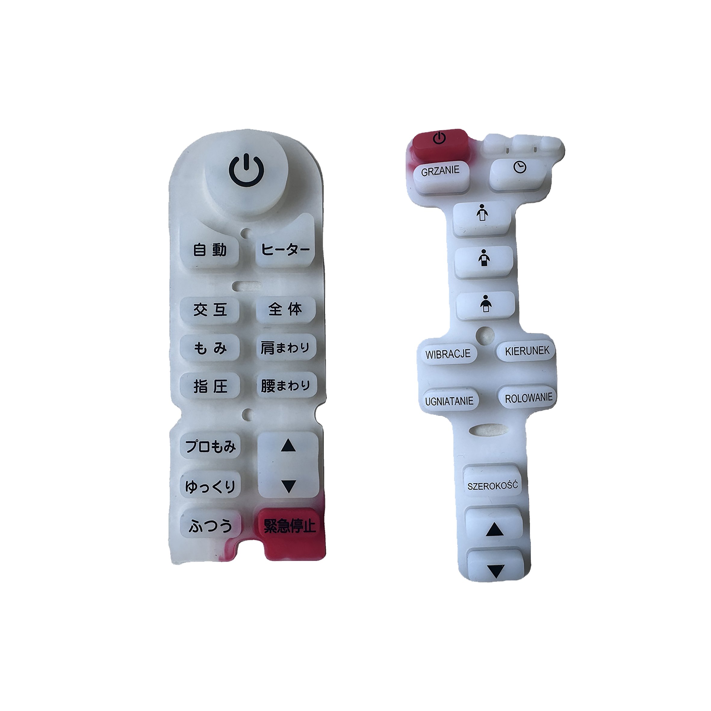 silicone push buttons electronic silicone rubber keypads for remote control