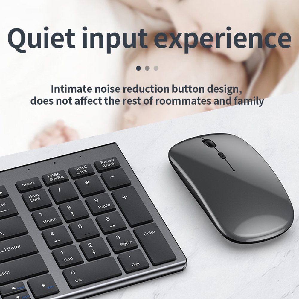 Hot Sales Wholesale Price Scissor Switch Keyboard Portable BT 2.4G Wireless Keyboard and Mouse Combo for Windows Laptop Tablet