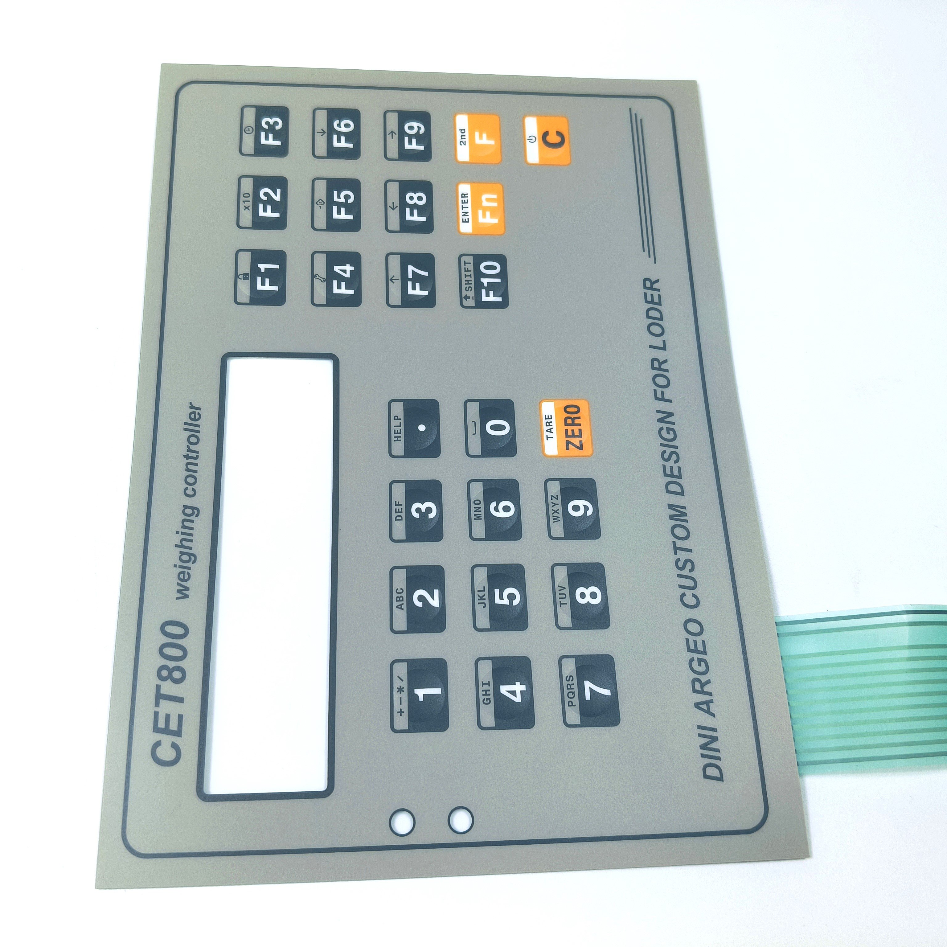 Customized Design Tactile Panel Keypad Switch connector Membrane Switch with adhesive