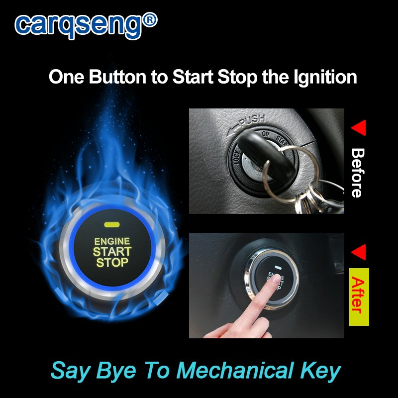Universal Car Key for Remote Start Ignition system With Car Alarms Central Locking Anti-theft Kit for Vehicle Toyota Nissan