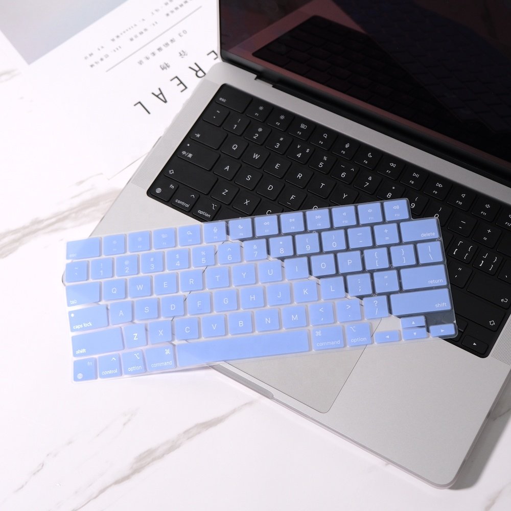 Multi colors soft Silicone Laptop Keyboard Protector Cover Laptop silicone Case for Macbook Pro 14 A2442