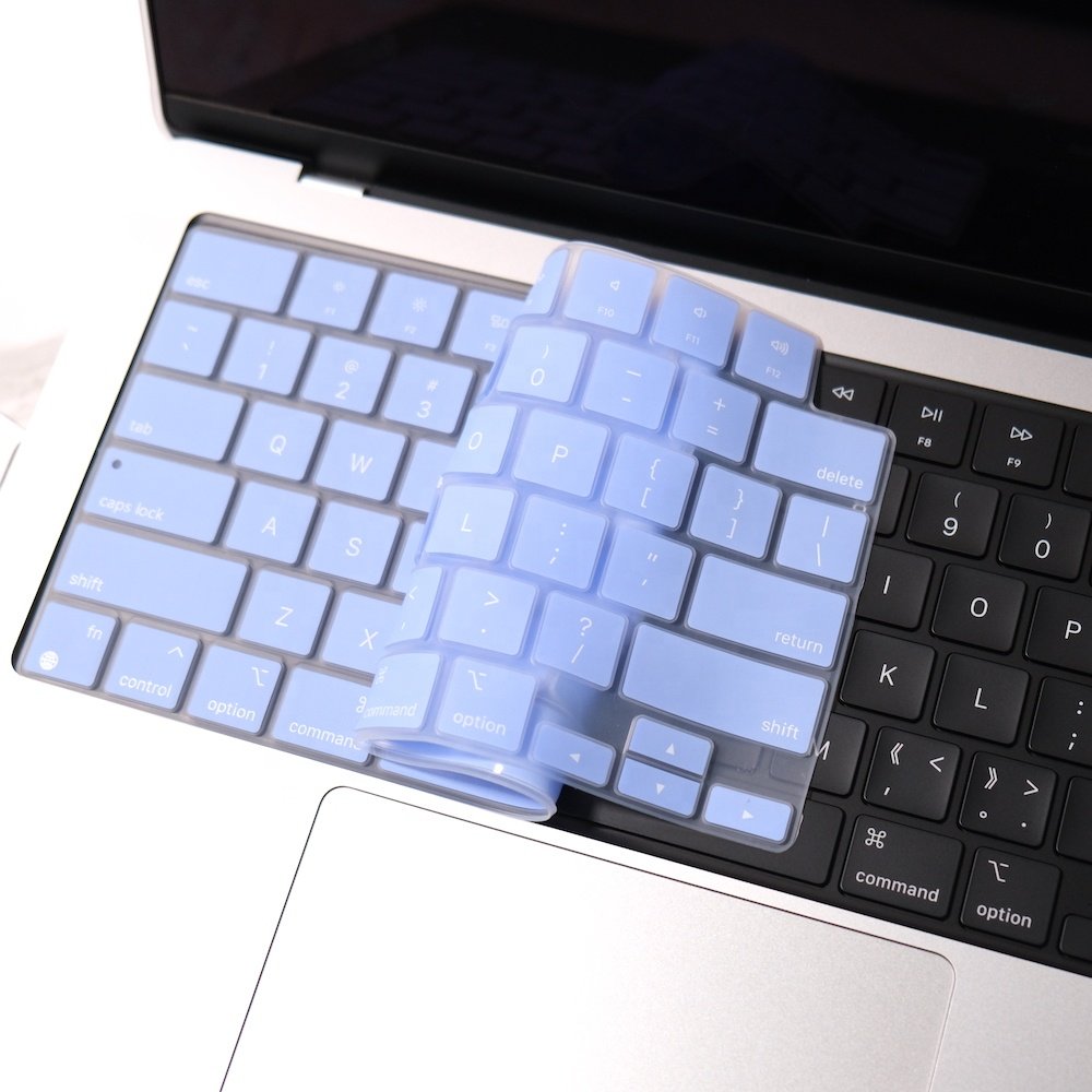 Multi colors soft Silicone Laptop Keyboard Protector Cover Laptop silicone Case for Macbook Pro 14 A2442