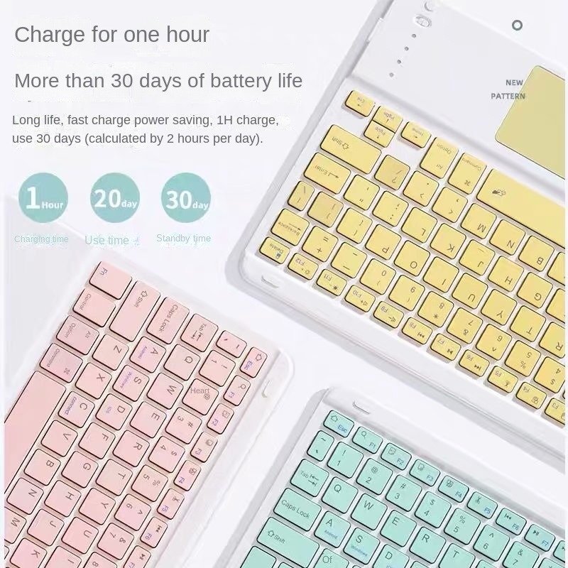 FOR 2024IPAD AIR 11inch Protective cover AIR5/4 Touch bluetooth keyboard With a mouse has a slot case Portable Holster