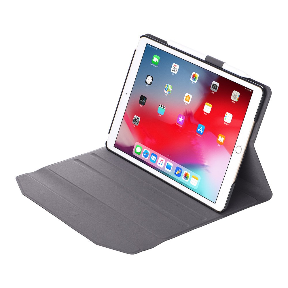 Wholesale for ipad leather case with pen holder, with 0.8mm tempered glass unique design keyboard for 2019 iPad 10.2