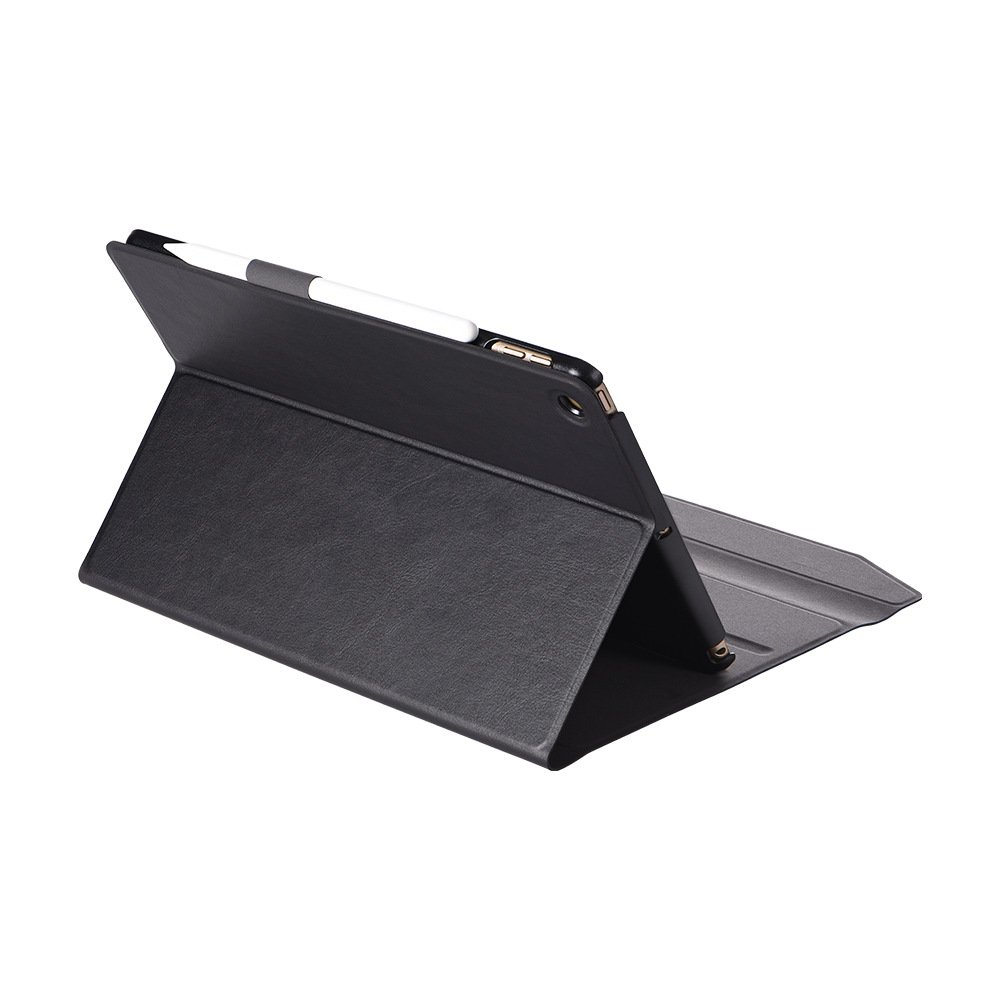 Wholesale for ipad leather case with pen holder, with 0.8mm tempered glass unique design keyboard for 2019 iPad 10.2