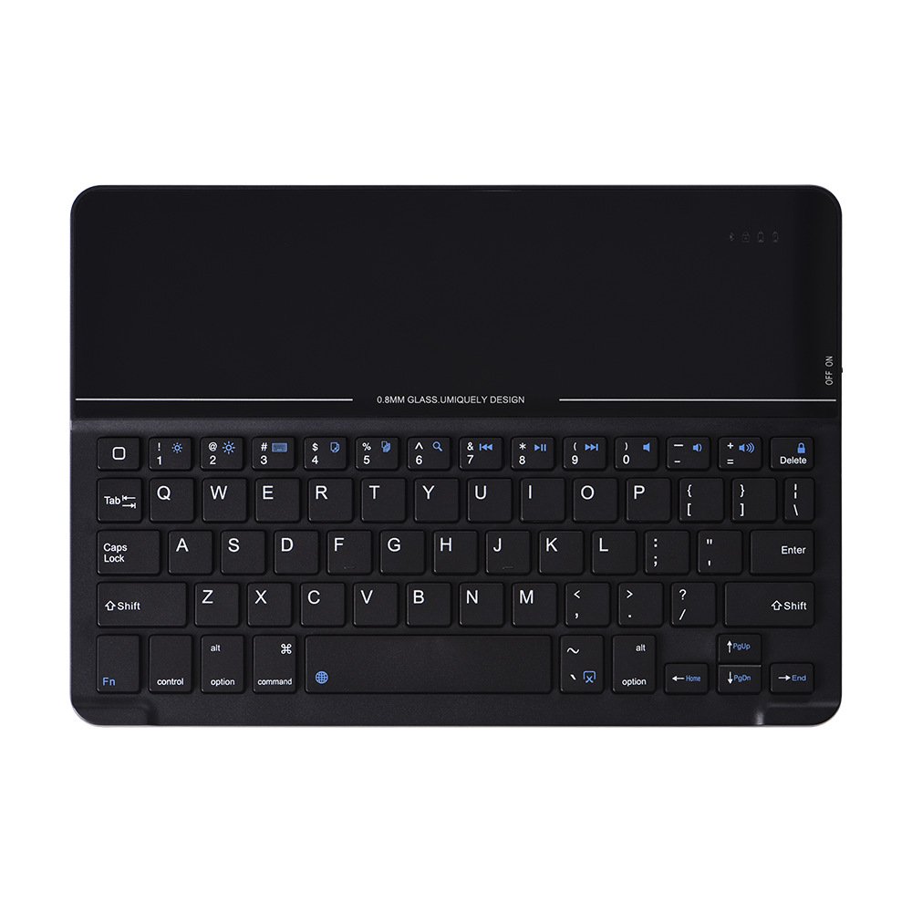 Wholesale for ipad leather case with pen holder, with 0.8mm tempered glass unique design keyboard for 2019 iPad 10.2