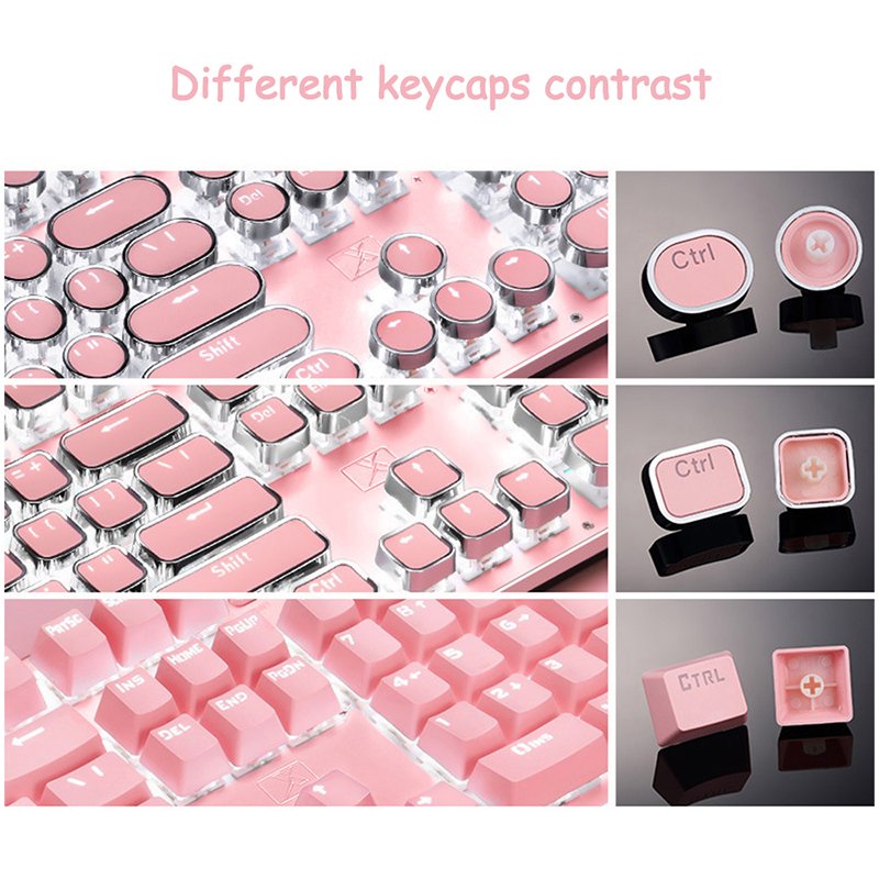 USB Wired 104-Key PC Laptop Desktop Gaming Mechanical Keyboard New Product with Metal Backlit Blue Switches Gaming Keyboard