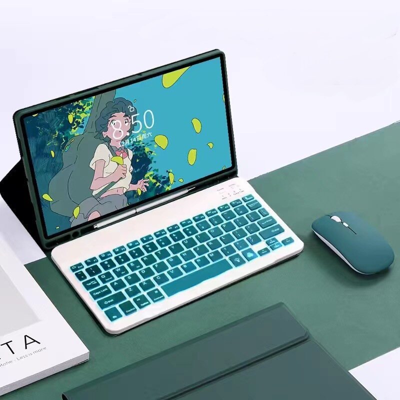 For Tablet Keyboard With Pencil Holder Backlit Blue Tooth Wireless Keyboard Case For Ipad Pro Air 10.9 11 12.9 2024 2023