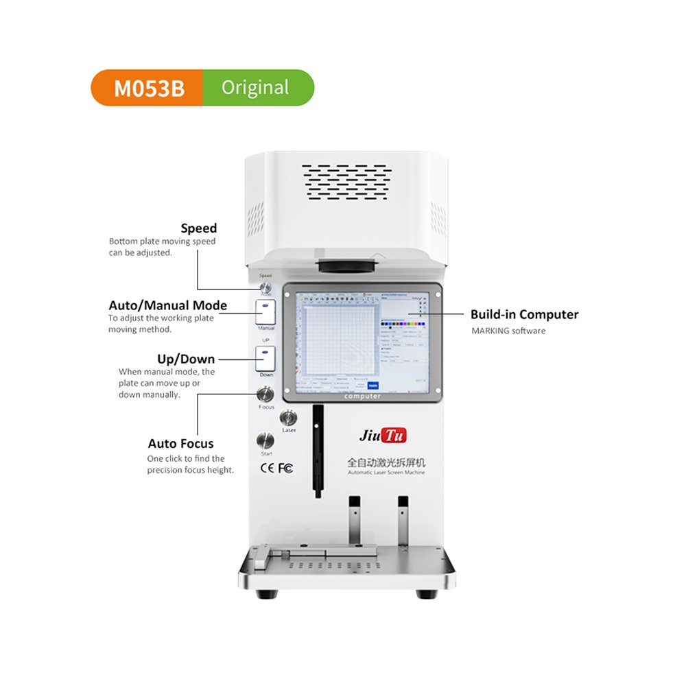 JiuTu M053B mini Phone Laser Machine for iPhone Back Glass Remover Frame Separating Machine