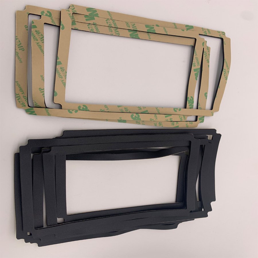 Cheap Stamping Parts Rubber Silicone Foam Sheet Custom Keyboard Keycaps Die Cutting Self Adhesive Tape Rubber Silicone Gasket