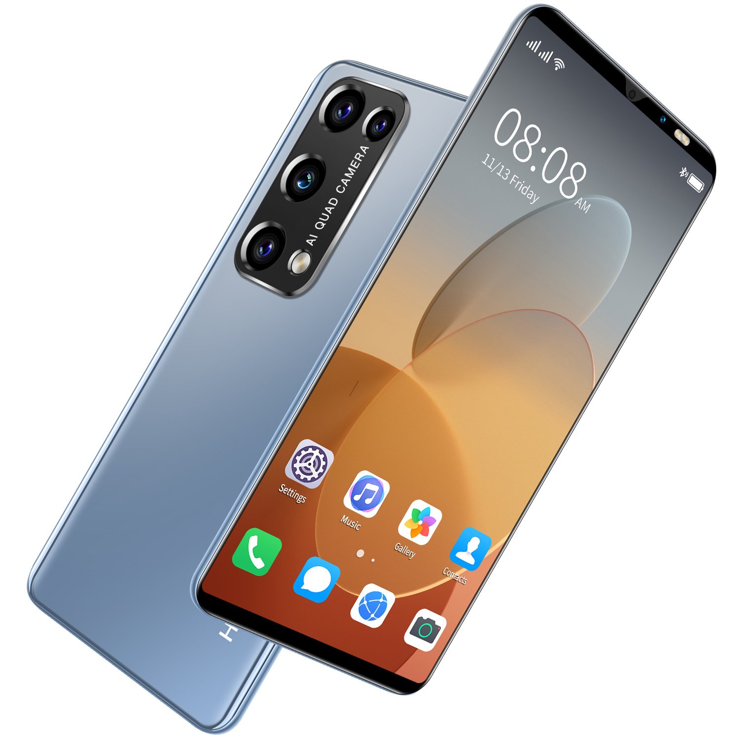 HSDF-V27 12GB+512GB phones mobile 5G android13 MEMORY 5.8 inch HD Screen Dual SIM Deca Core mobile phone