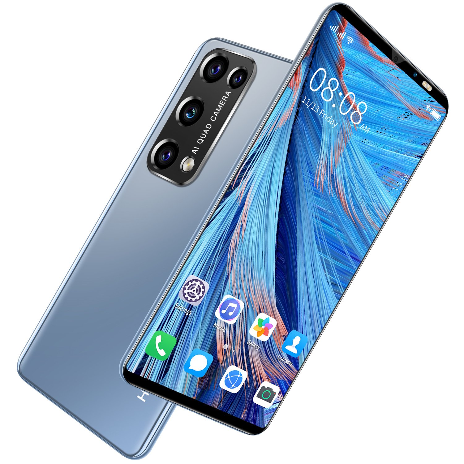 HSDF-V27 12GB+512GB phones mobile 5G android13 MEMORY 5.8 inch HD Screen Dual SIM Deca Core mobile phone