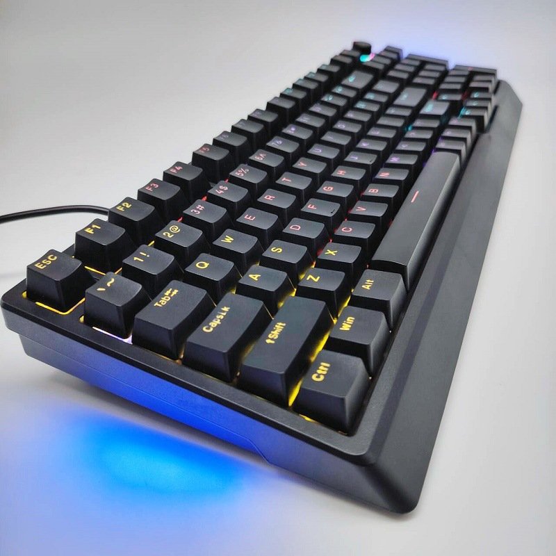 Factory price 98 keys wired game keyboard cool orginal gaming keyboard full size mechanical keyboard with knob