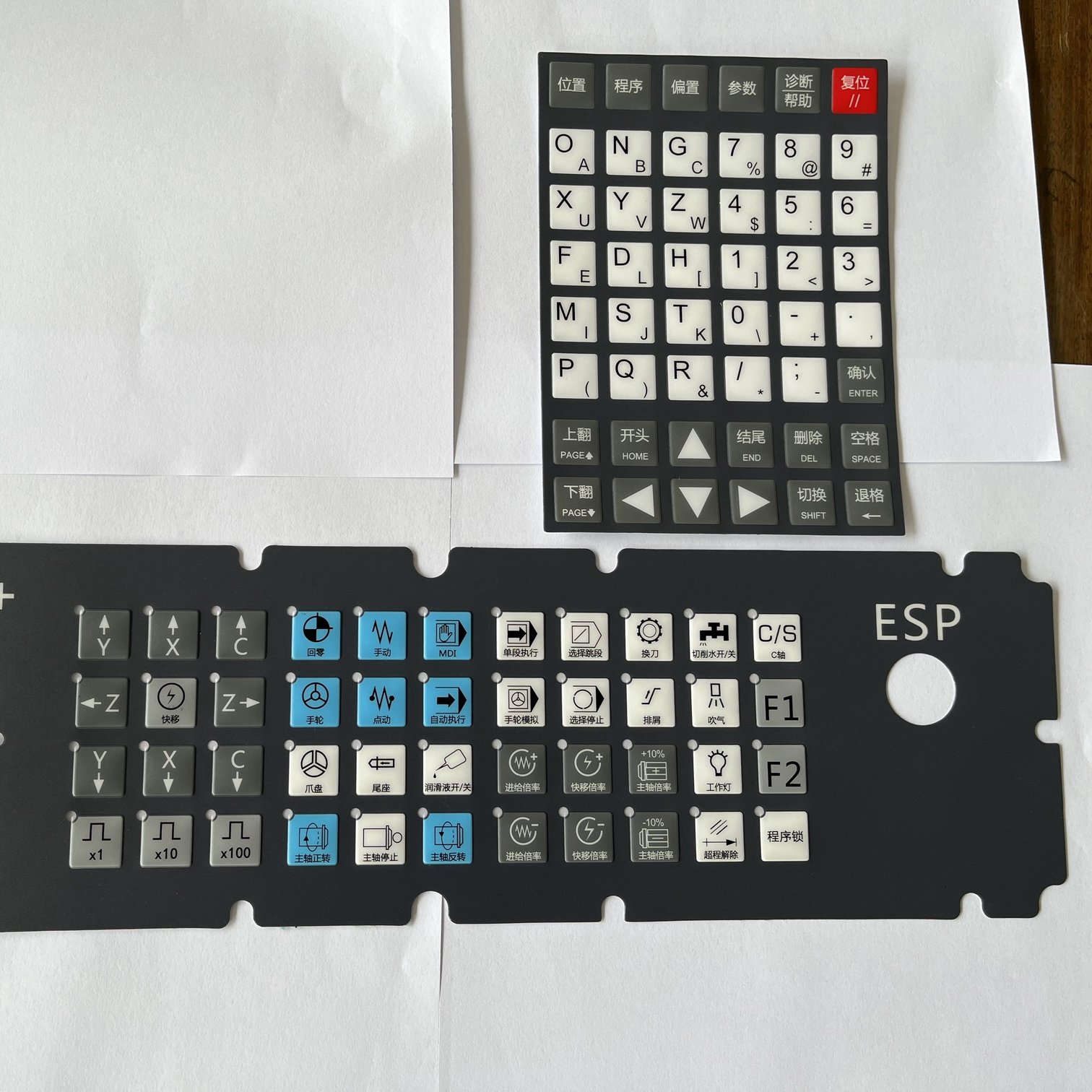 PET/PC Digital Printing Graphic Overlay Membrane Keypad Keyboard Switch Sticker
