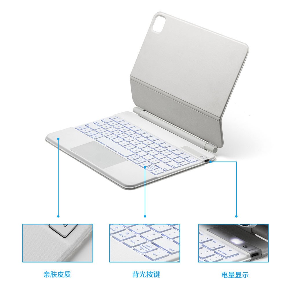 magic keyboard Arabic Russian Korean rechargeable backlight Magic Keyboard for iPad Case 10 Generation Keyboard 10.9 2022