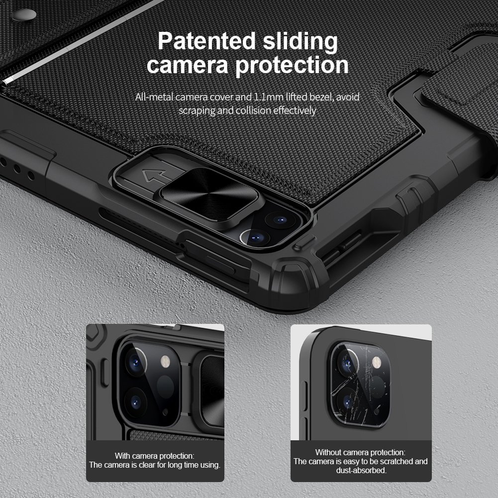 New Original Wholesale Nillkin Brand Slim Bumper Combo Keyboard Tablet Case for Apple iPad Pro 12.9 2022 Auto-Wake/Sleep Cover