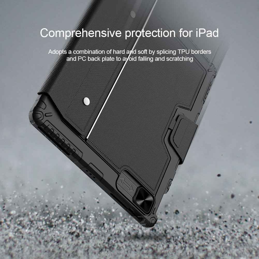 New Original Wholesale Nillkin Brand Slim Bumper Combo Keyboard Tablet Case for Apple iPad Pro 12.9 2022 Auto-Wake/Sleep Cover