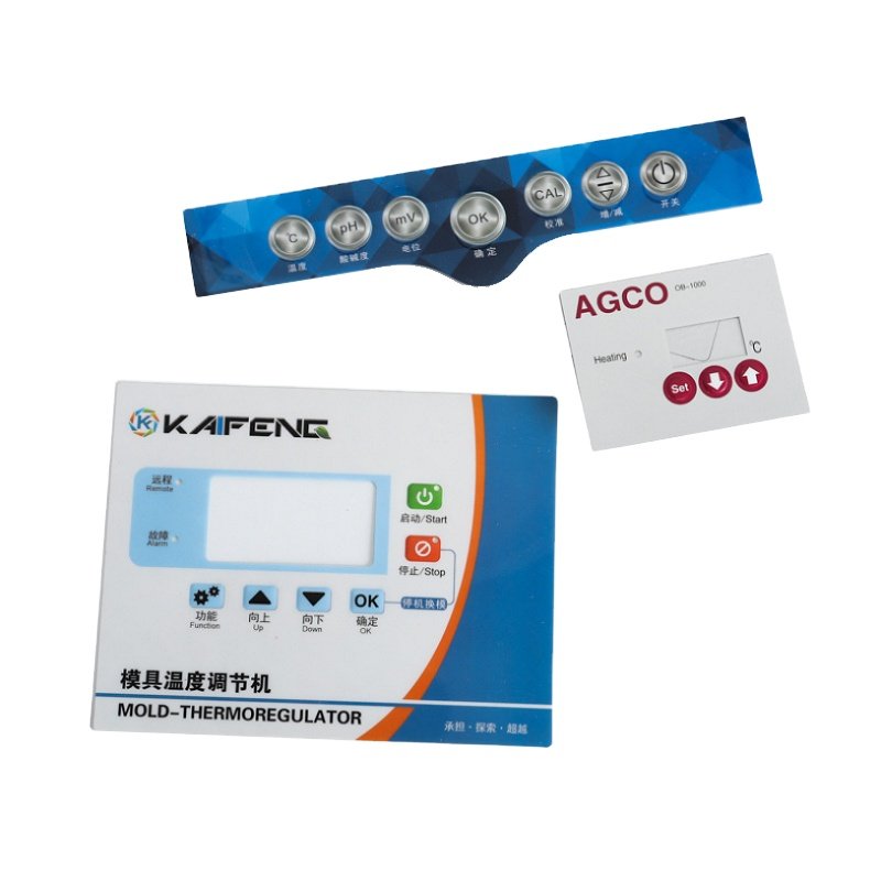Household Appliances PVC Membrane Control Panel Graphic Overlay