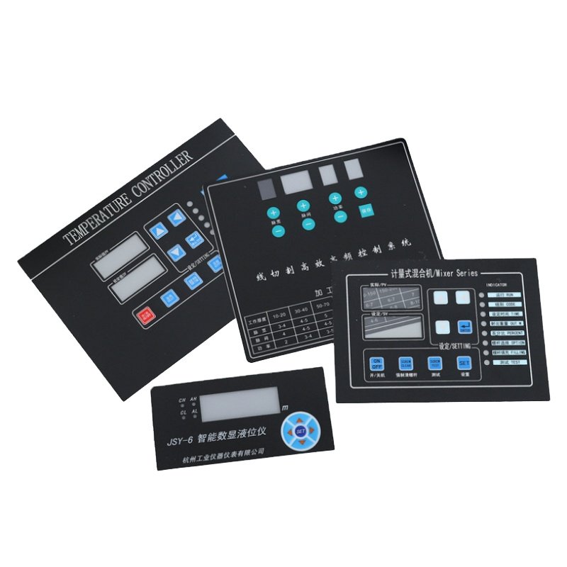 Household Appliances PVC Membrane Control Panel Graphic Overlay