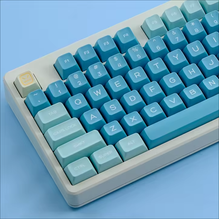 160 Keys GMK Sea Salt Lemon Keycaps PBT Double Shot Key Caps QXA Profile Keycap For MX Switch Mechanical Keyboard