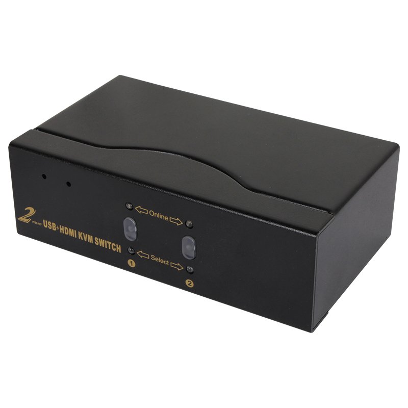 VCOM HD 4K 30Hz HDMI KVM Switch 2 Port Desktop Professional Engineering Computer Keyboard Video Mouse USB Switcher