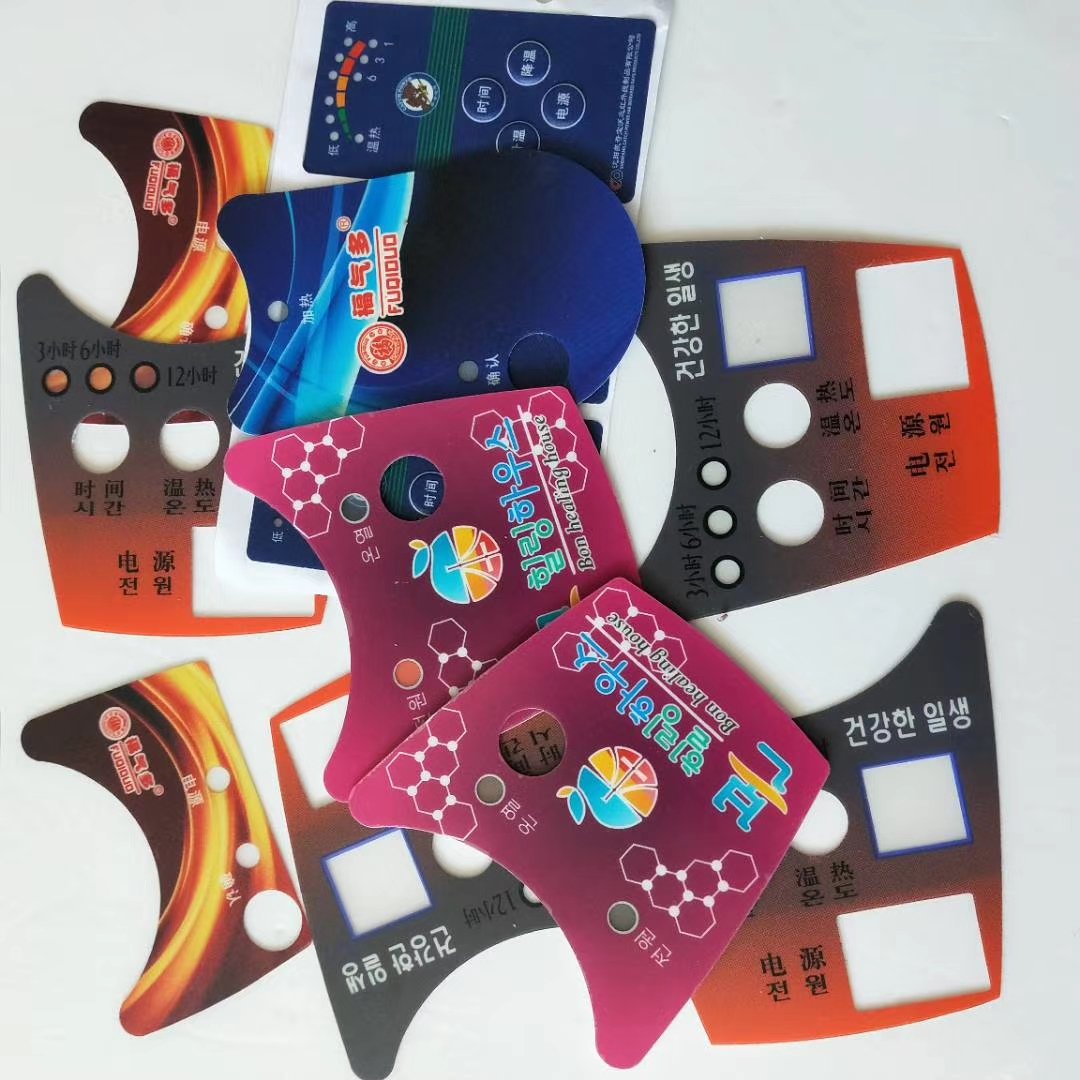 Hot sale Graphic Overlay Button Panel keyboard custom matrix 12 key flexible 3x4 membrane switch