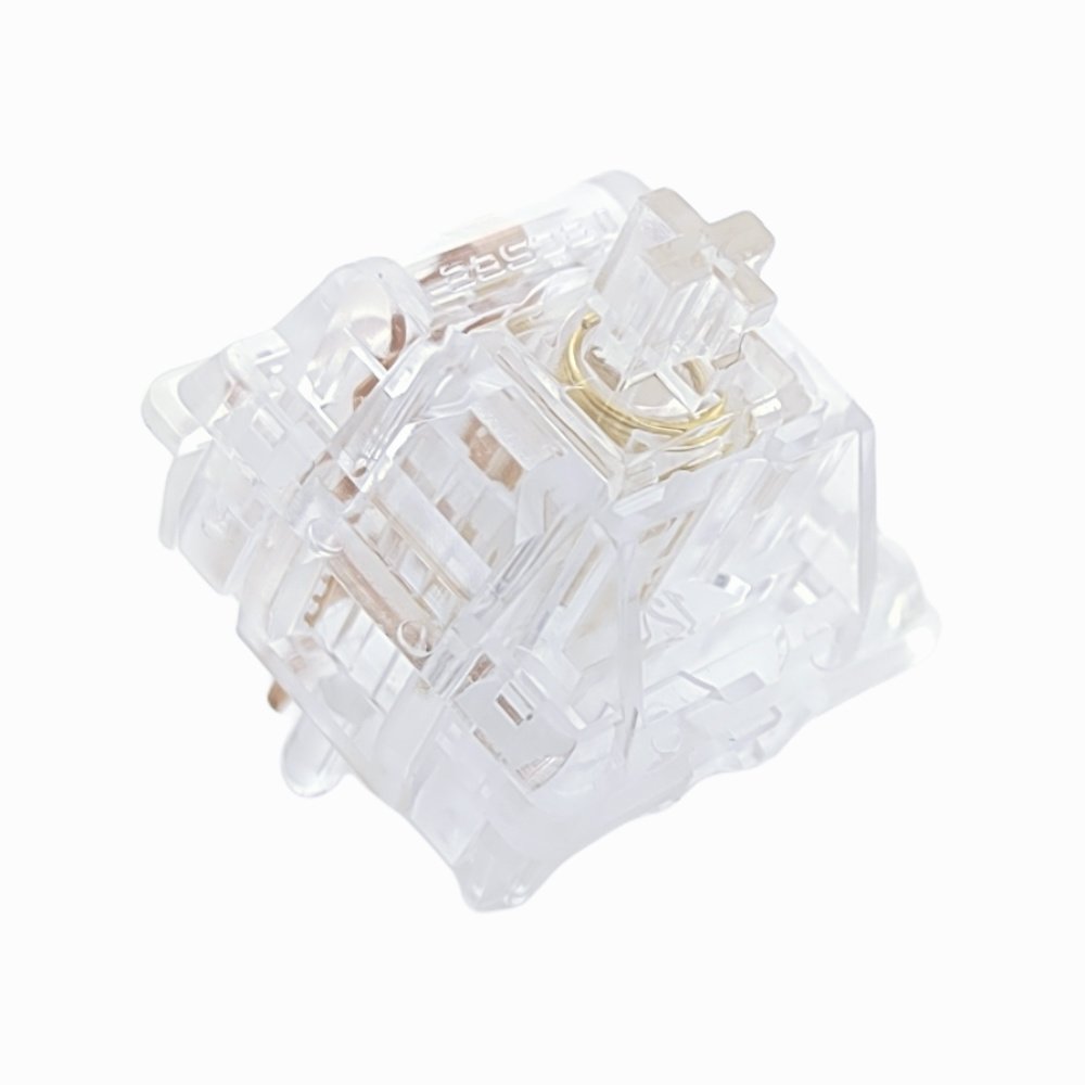 Tecsee Ice Candy Switches PC Housing PC Linear Stem 63.5g Double Gold Spring Mechanical Keyboard Switch
