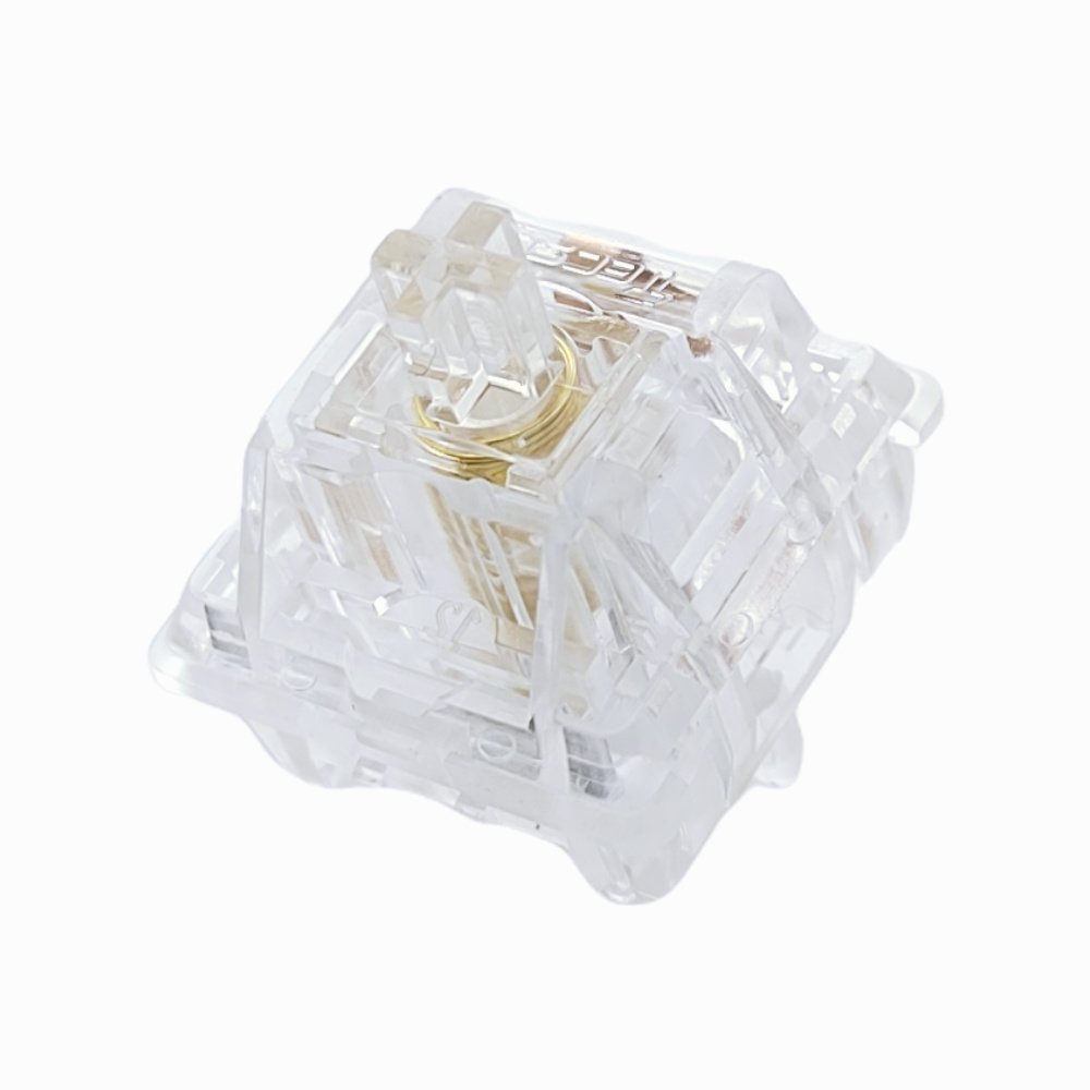 Tecsee Ice Candy Switches PC Housing PC Linear Stem 63.5g Double Gold Spring Mechanical Keyboard Switch