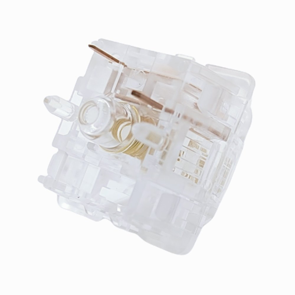 Tecsee Ice Candy Switches PC Housing PC Linear Stem 63.5g Double Gold Spring Mechanical Keyboard Switch
