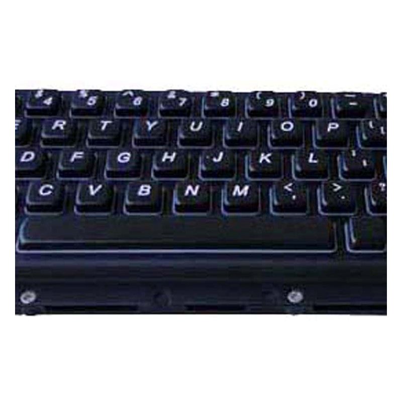 Cherry Black Panelmount Rugged Industrial Metal Stainless Steel Mechanical keyboard with trackball
