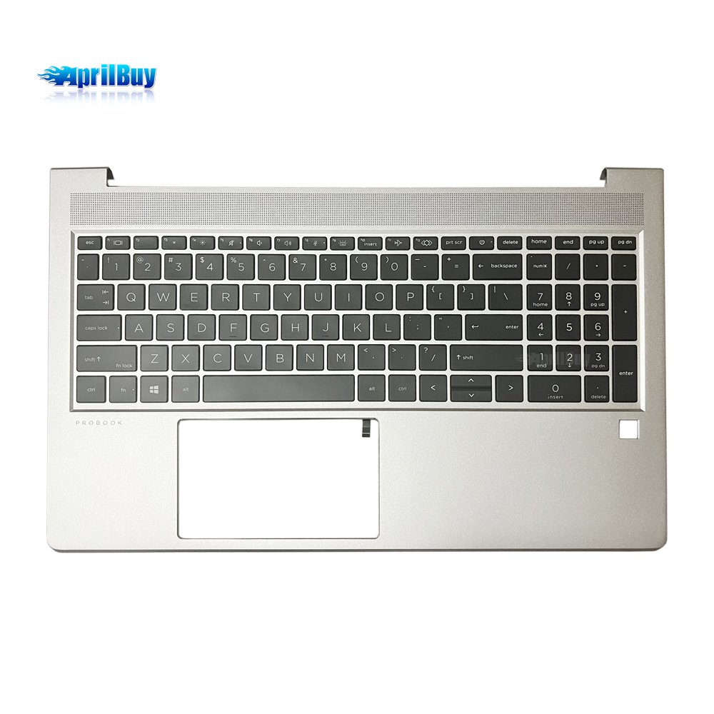 M21742-001 Silver Top Cover Palmrest Keyboard For HP HP Probook 15 450 G8 Top Upper Case
