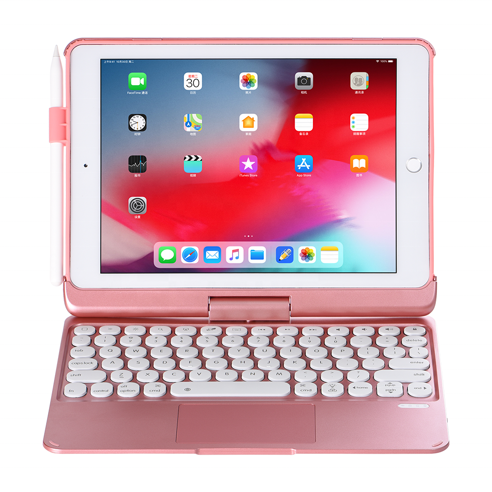 Keyboard case for ipad 10.2 air 5 4 3 pro 11 with magic touchpad keyboard case factory wholesales for ipad 10 gen