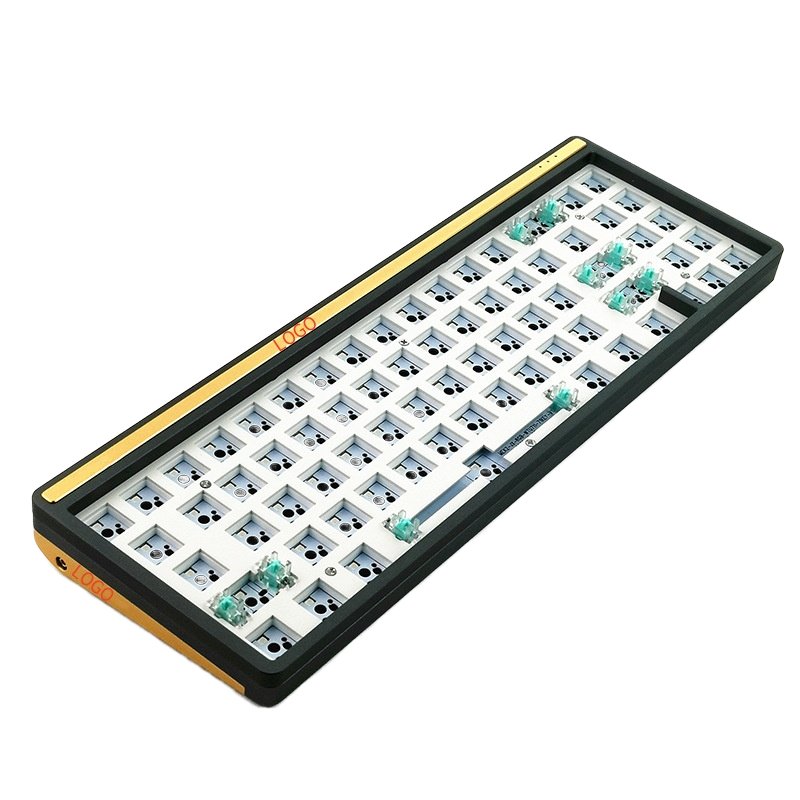 Metal processing factory cnc keyboard case custom rapid cnc mechanical aluminum keyboard base and keyboard caps kits service