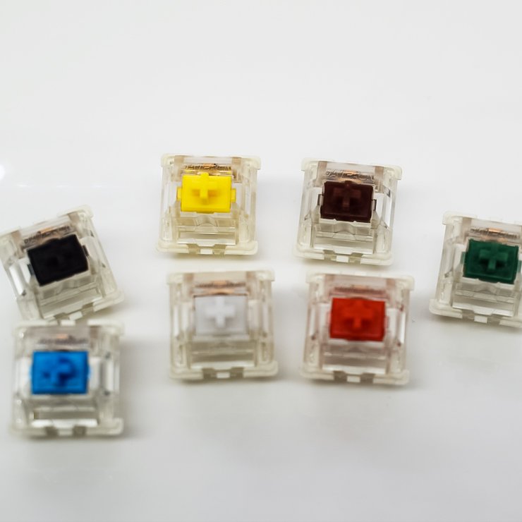 G axis mechanical keyboard silent switch patch red black green white Gateron switch