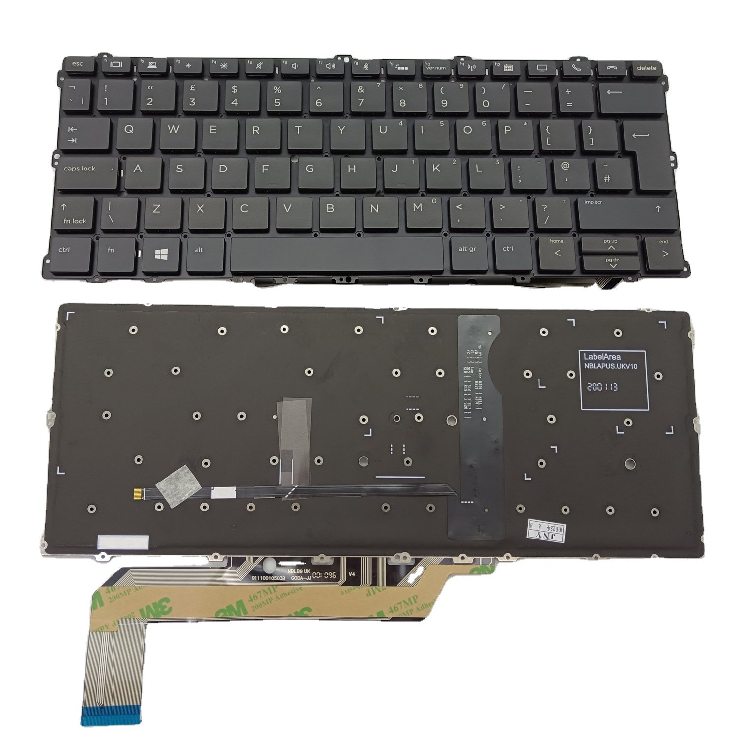 New Computer Repair Replacement Black Color Laptop Keyboard X360 1030 G2 G3 G4 UK Version Notebook Keyboard with Backlit