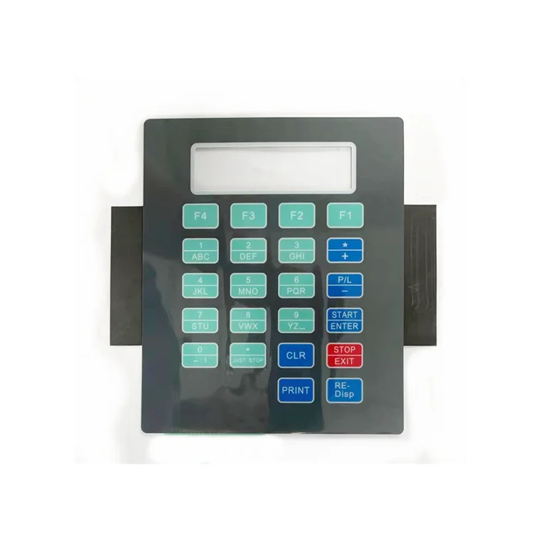 Membrane Switch Keypad Screen Printing New Arrival Golden Supplier Membrane Switch Panel 6 Layers PC PET Fuel Dispendser CN;GUA