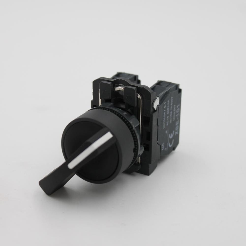 22mm Long Handle 3-Position Selector Switch XB5 AJ53 Model With Off-On Function 2NO Push Button Switches Combination